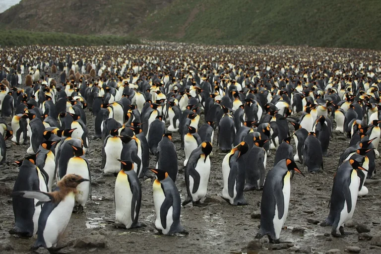 Königspinguine auf Salisbury Plain, Südgeorgien