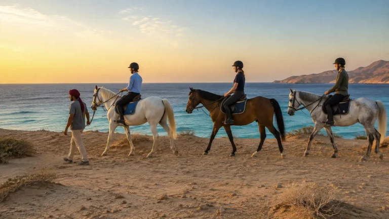 Geführter Ausritt an der Küste des Roten Meeres bei Hurghada